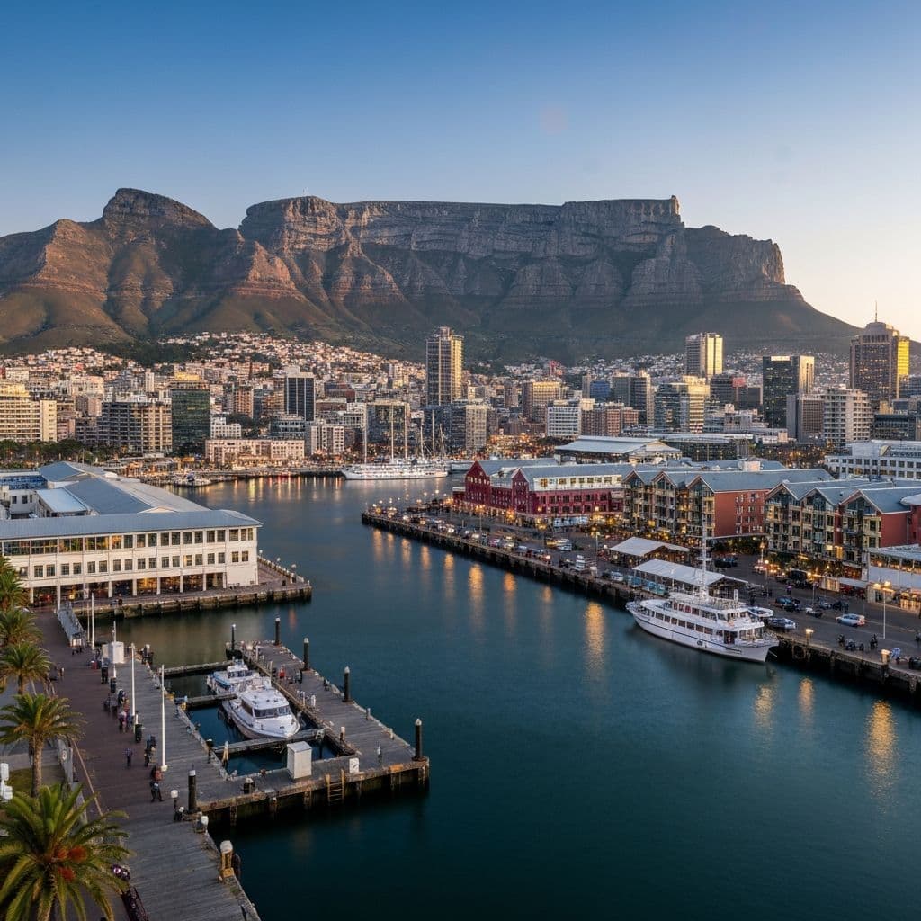 Cape Town Table Mountain and V&A Waterfront