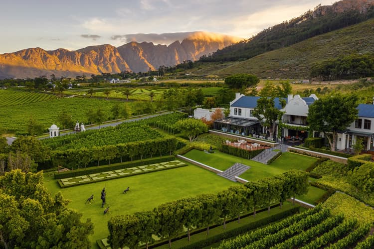 Franschhoek wine valley Cape Winelands